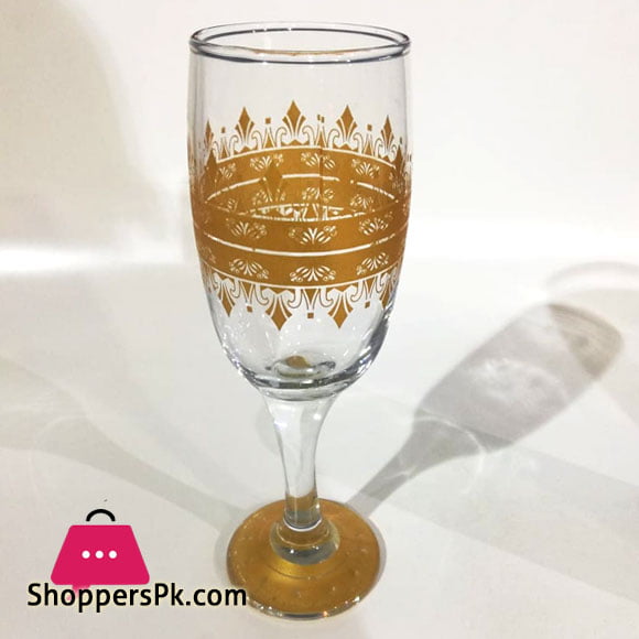 Decoware Imperial 200 Ml Gold Glass (Pack of 6)