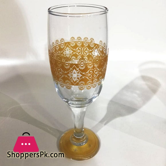 Decoware Imperial 200 Ml Gold Glass (Pack of 6)