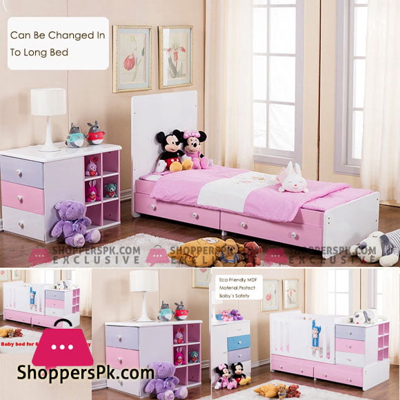 Multi-Functional Baby Cot Bed Baby Crib With Removable Drawers 503A