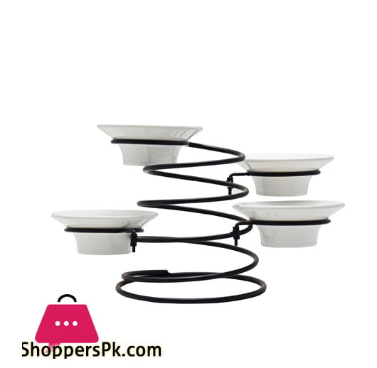 Symphony Tres Gourment Center Piece Netak Rack 34 x 27 x 15-cm Bowl 10 x 4-cm #SYE2004
