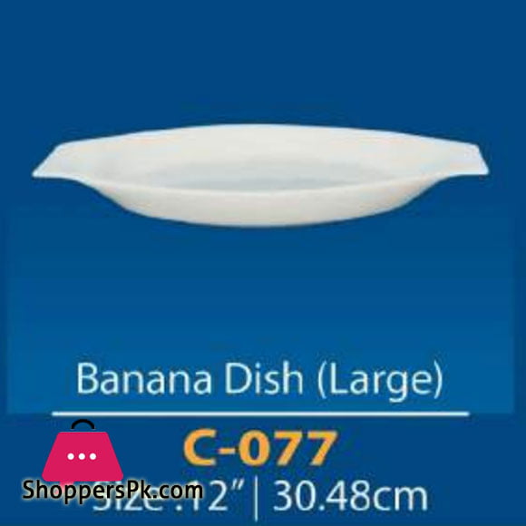 Camri Banana Dish (large) 12 Inch -1 Pcs