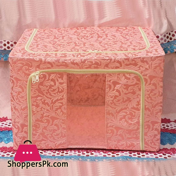 Foldable Clothes Storage Box 72 - Litre Capacity : Size : 50 x 40 x 36 CM