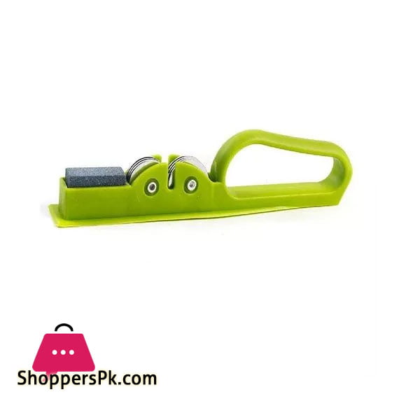 Knives Sharpener Stainless Steel Knife Sharpener Tool Knives Sharpener With Small Stone Built In