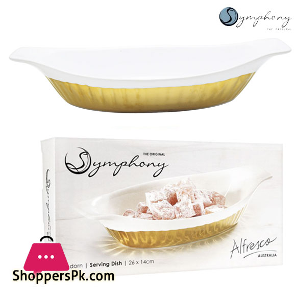 Symphony Adorn Serving Plate 26 x 14 CM #SY8009