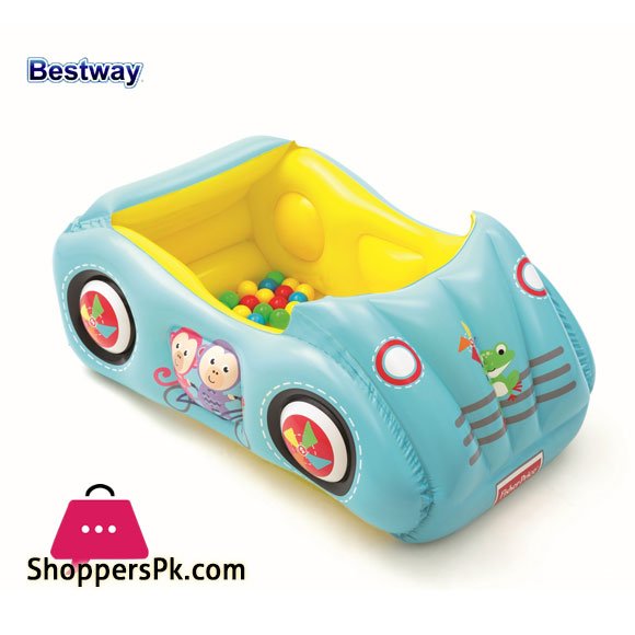 Bestway Fisher Price Inflatable Sports Car -25 balls 93535