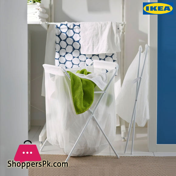 Ikea JALL Laundry bag with Stand White