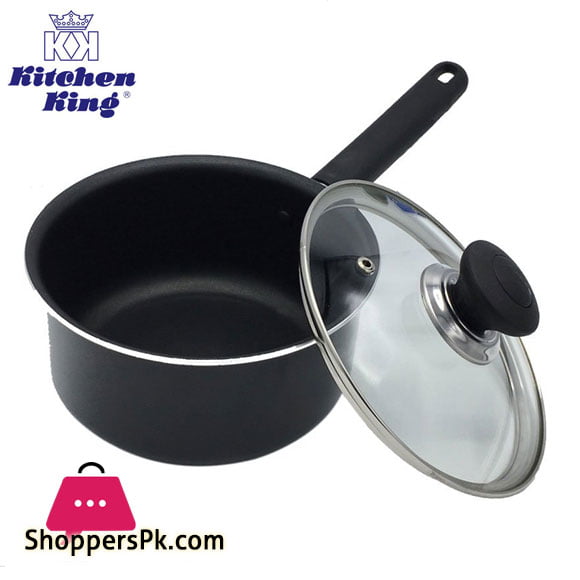 Kitchen King Lumina Non-Stick Sauce Pan with Glass Lid 20cm