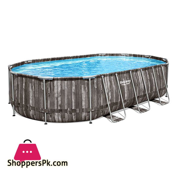 Bestway Power Steel Oval Above Ground Pool-5611R