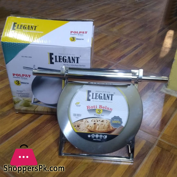 Elegant Roti Belan Stainless Steel Rolling Pin Roti Maker (Chakla Belan) - PB03
