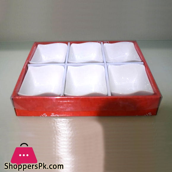 Imperial collection Ceramic Bowls Set of 6 White