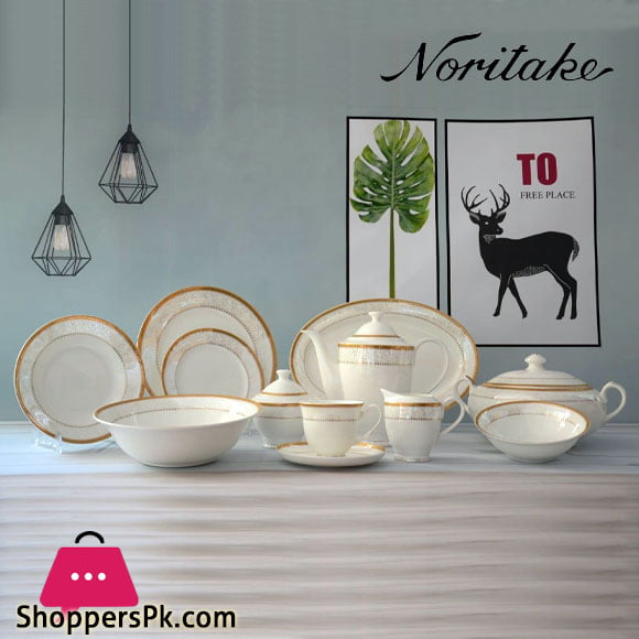 Noritake Super Bone FDF 61 Pcs Dinner Set 8 Person Serving