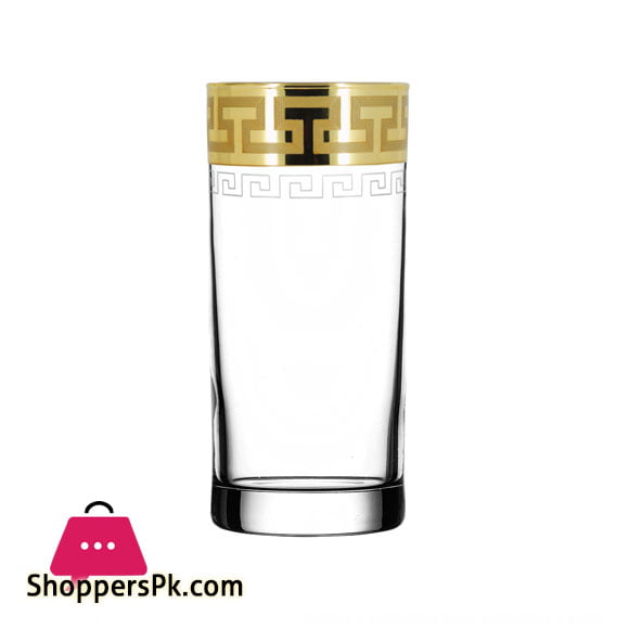 Promsiz Cocktail Glasses 6 Piece With Ultra Greek Pattern (EAV03-402 / S)