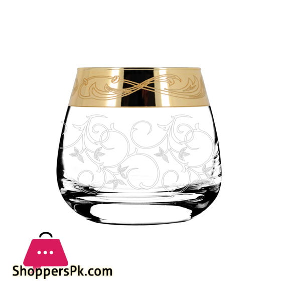 Promsiz Whiskey Glasses 6 Piece With Ultra Flower Pattern (EAV102-2070/S)