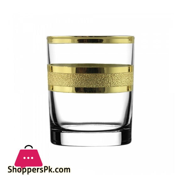 Promsiz Whiskey Glasses 6 Piece With Ultra Pattern KAV24-405 / S