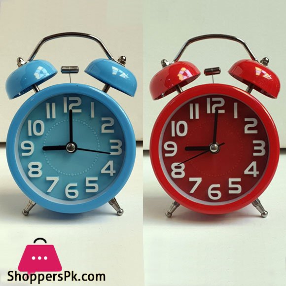 Twin Bell Vintage Alarm Clocks Desk Table Clock for Home & office