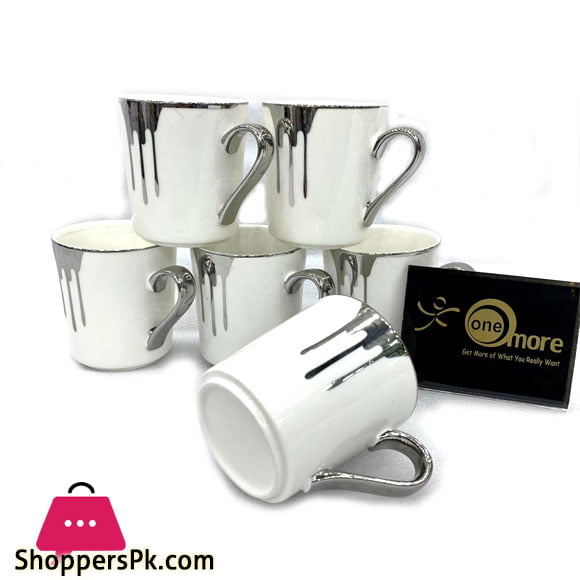 Vintage Swiss Ceramic Lava Coffee Cups Set of 6