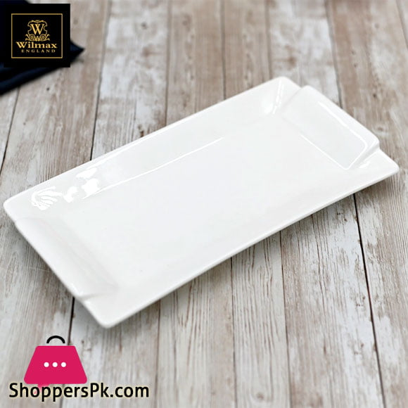 Wilmax Fine Porcelain Rectangular Platter 16 x 8 Inch WL-992648-A