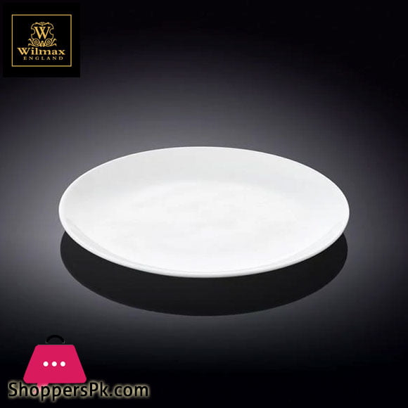 Wilmax Fine Porcelain Rolled Rim Dinner Plate 10 Inch - WL-991015-A