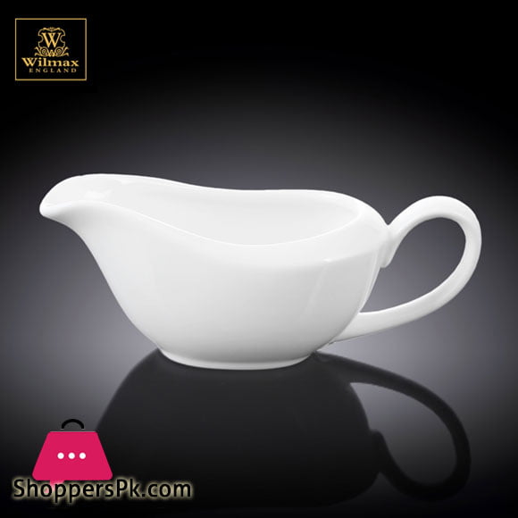 Wilmax Fine Porcelain Sauce Boat 14 Oz 400Ml WL-996113-A