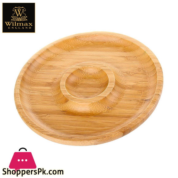 Wilmax Natural Bamboo 2 Section Platter 14 Inch WL-771049-A