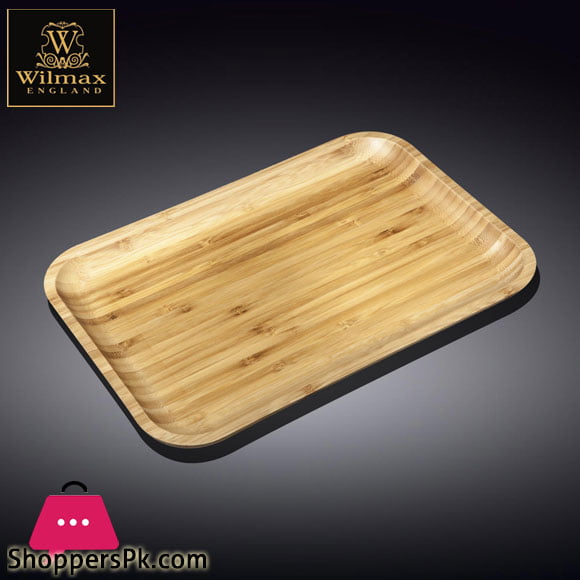 Wilmax Natural Bamboo Tray 8 x 4 Inch WL-771050-A
