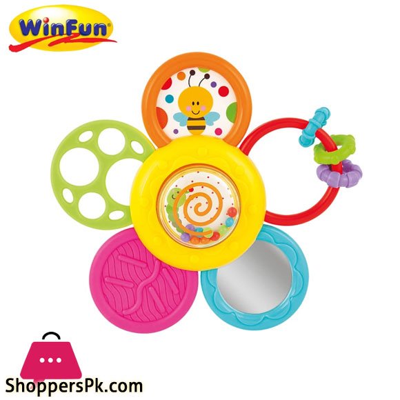 Winfun Daisy Spin Rattle N Teether - 0776