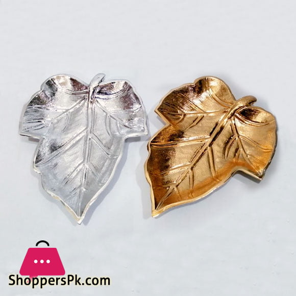 Home Decor Unbreakable Leaf AB Aluminum Tray One Piece