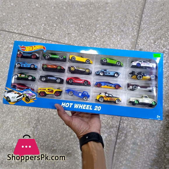 Hot Wheels Set of 20 Die Cast Cars Multicolours