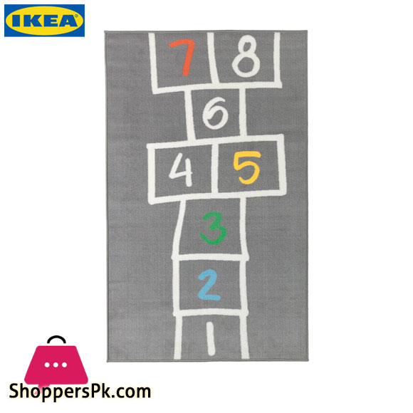 Ikea HEMMAHOS Rug - Grey 100x160 Cm