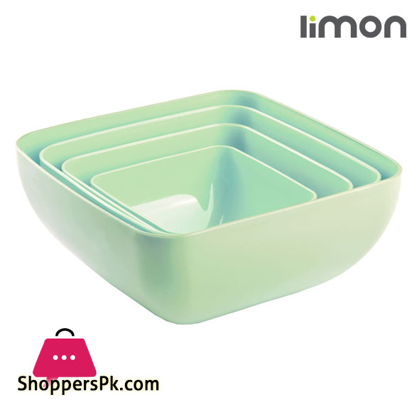 Limon Square Bowls 4 Piece Set Iran Made