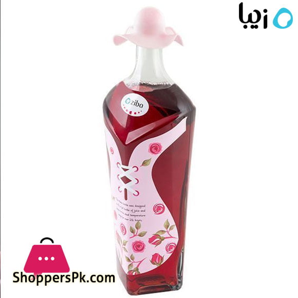 Zibasazan Glass Maria Bottle 1- Liter Iran Made