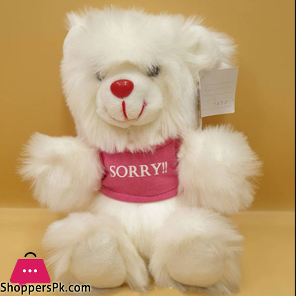 ZiQi Teddy Bear pink Sorry T-shirt 10 Inch