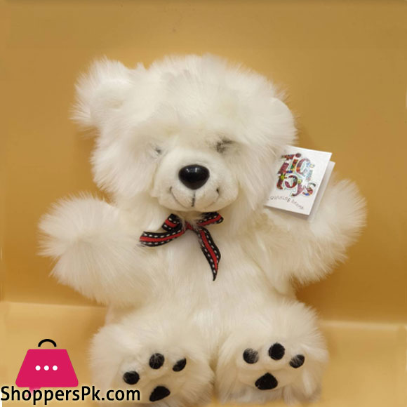 ZiQi Teddy Bear Black Dot 10 Inch
