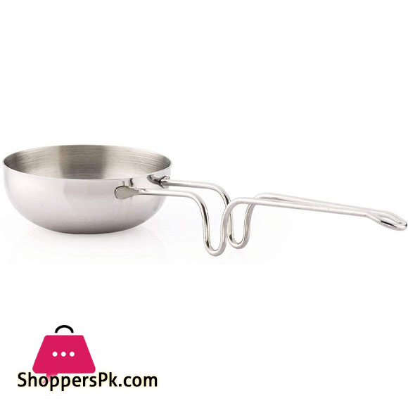 Aluminium Tadka Pan Indian Spice Roasting Spoon Professional Catering Quality NO:5