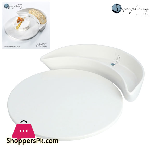 Symphony Alfresco Eclipse Serving Platter and Bowl Set of 2 #SY7551