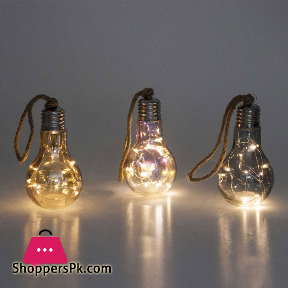 Decorative Hanging Bulb Light with Rope - 6 Inch