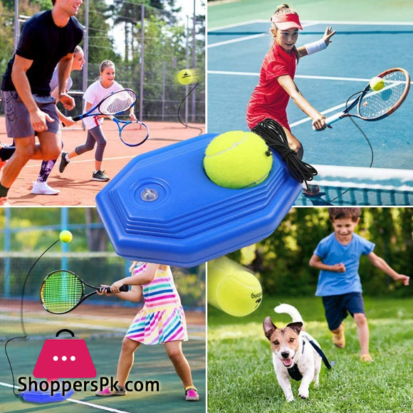 Tennis Trainer Rebound Ball, Self Practice Tennis Training Tool Fill and Drill Exercise Ball Equipment Kit