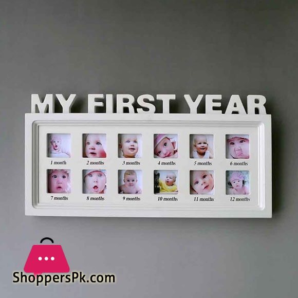 Baby My First Year Picture Photo Frame Baby Shower Gift