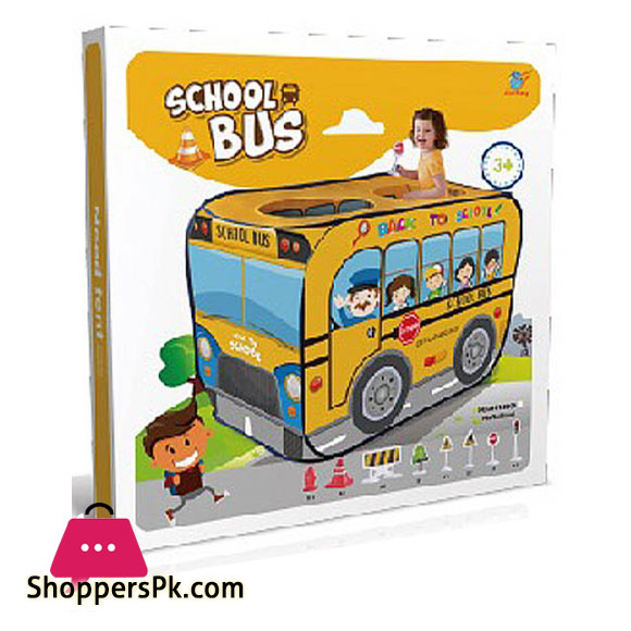 Childrens Play House Tent School Bus