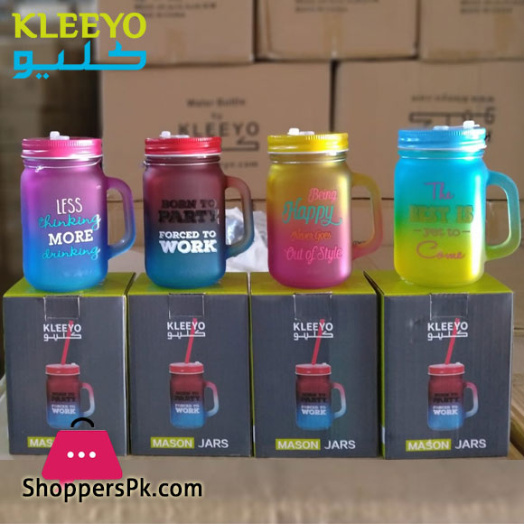 KLEEYO MASON JAR TONES 450ML - D19105L