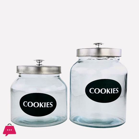 KLEEYO GLASS COOKIE JAR