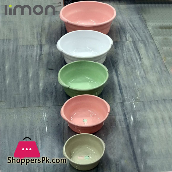 Limon Round Basin Tub Set of 5