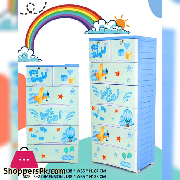 Phoenix Plastic Drawers Cabinet Fly High Drawer 5+2