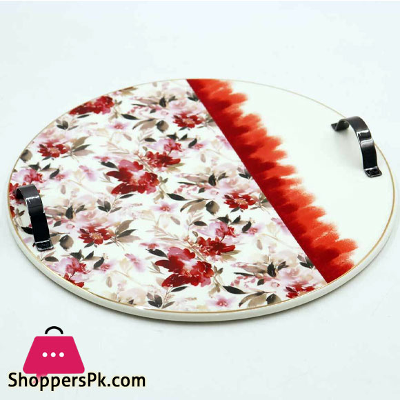 Angela Serving Dessert Plate with Handle MK69