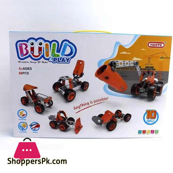 Build & Play DIY Puzzle 86 Pcs 10 Models