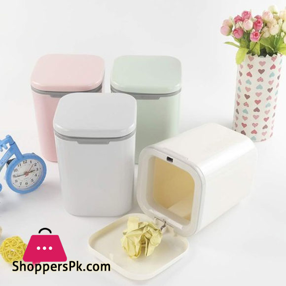 Tiny Countertop Trash Can Mini Desktop Garbage Dustbin