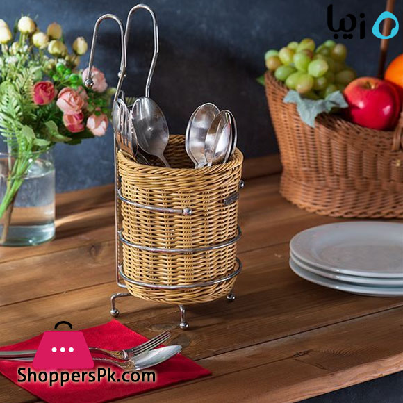 Ziba Sazan Sarahs Woven Cutlery Stand - Iran Made