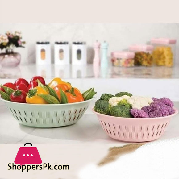 Limon Fruit Basket Round Bamboo Design Iran Made