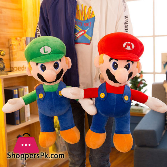 Super Mario Bros Luigi Stuffed Toy 30 CM