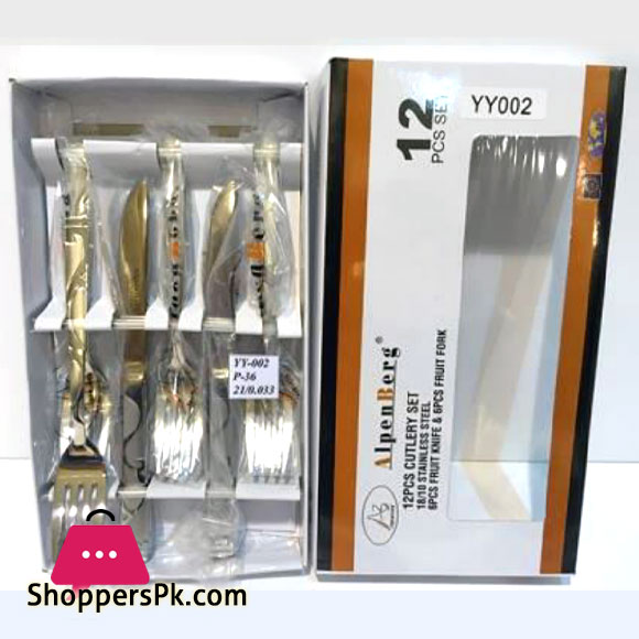 ALPENBURG High Quality 12 Pcs Fruit Knife + Fork Germany Made #YY002